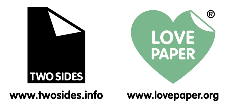 Two Sides and Love Paper logos